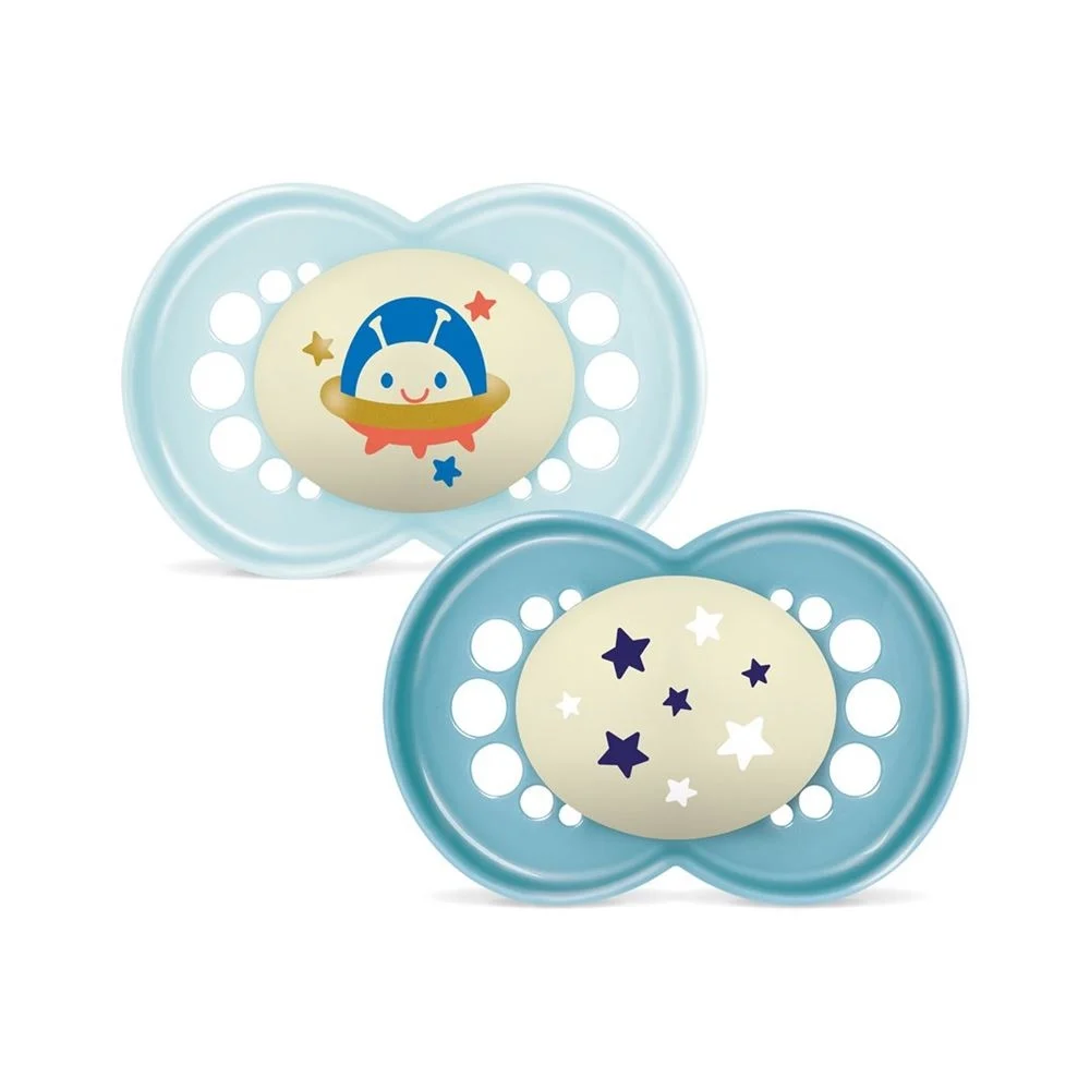 MAM Night Nuggi Sil 6-16m Ragazzo (n) 2 pezzi