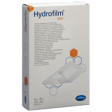 Hydrofilm PLUS wasserdichter Wundverband 9x15cm steril 25 Stück