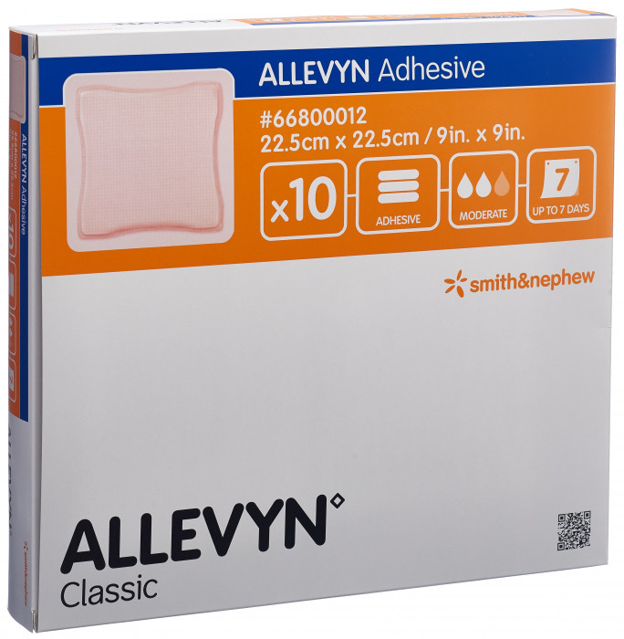 Allevyn Medicazione adesiva per ferite 22,5x22,5 cm 10