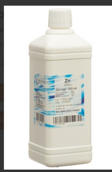 OLIGOPHARM Solvente per zinco 300 mg/l 500ml