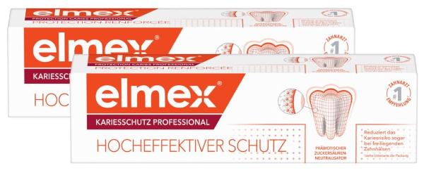 elmex KARIESSCHUTZ PROFESSIONAL Dentifricio Duo 2 x 75ml