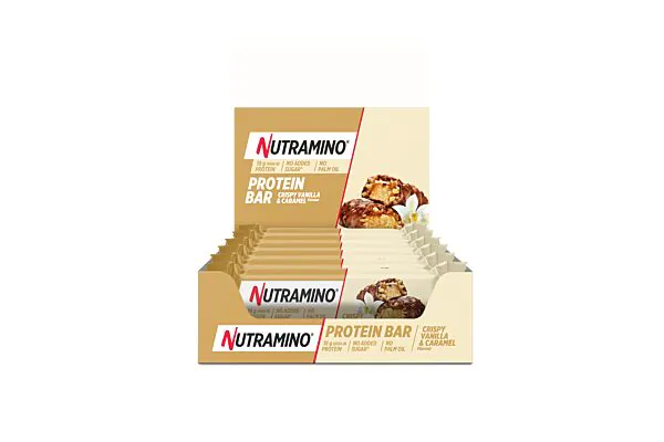 NUTRAMINO Proteinbar Vaniglia e Caramello 12 x 55g