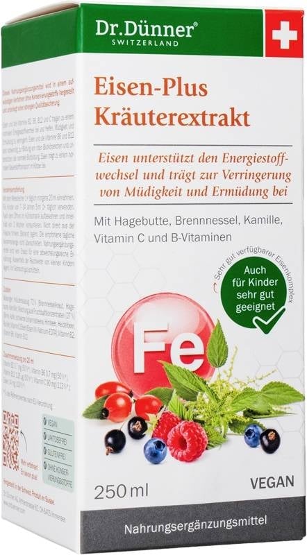 Dr Dünner Iron-Plus Estratto di erbe Fl 250ml
