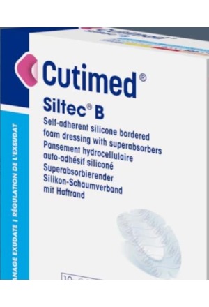 CUTIMED Siltec B Sil bendaggio in schiuma 7,5x7,5 cm 10 pezzi