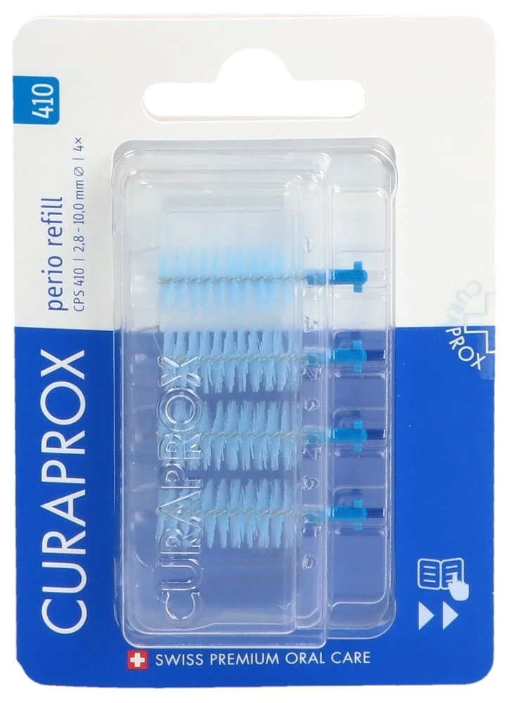 Curaprox CPS 410 Ricarica Perio 4tx blu cielo