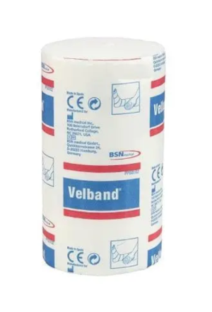 VELBAND benda di cotone imbottita 7,5 cmx2,75 m 12 pezzi