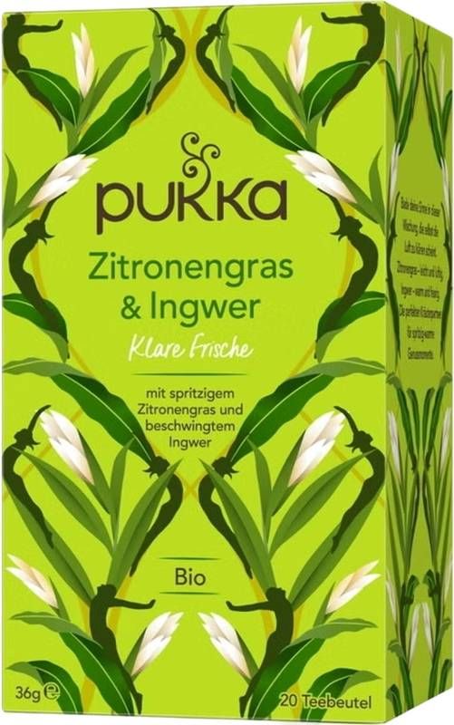 Pukka Tè Citronnelle et Gingembre Bio Btl 20 pezzi