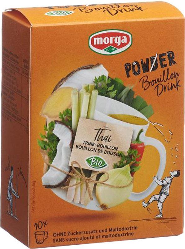 Morga PowerPowder BouillonDri Thai Organic 10 Btl 4g