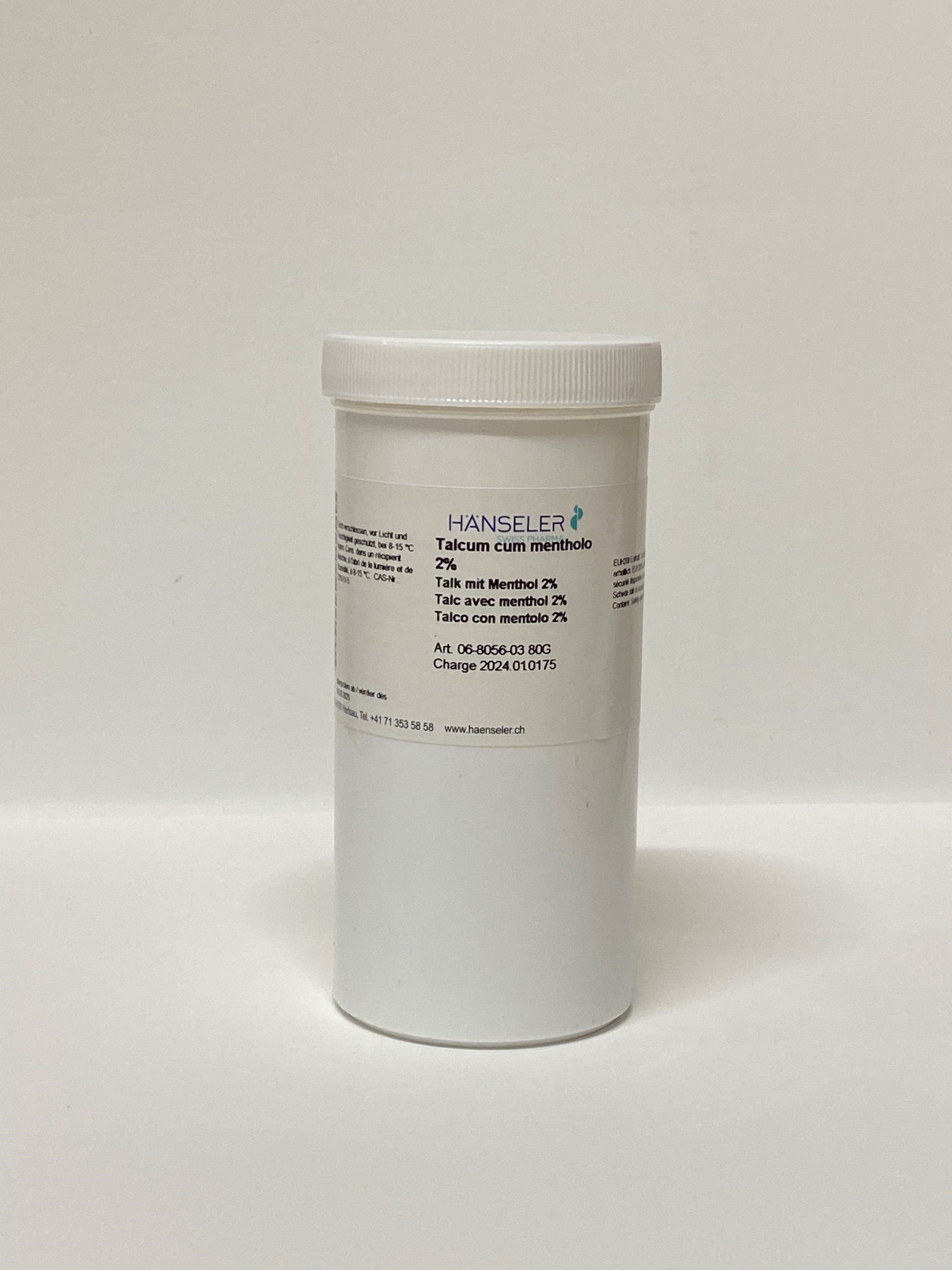 Hänseler Mentolo in polvere 2% 80g