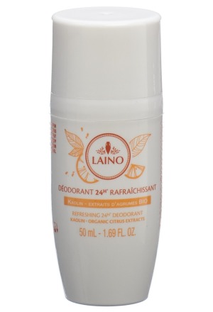 Laino Deo Roll on argile blanche kaolin aux extraits d'agrumes BIO 50ml