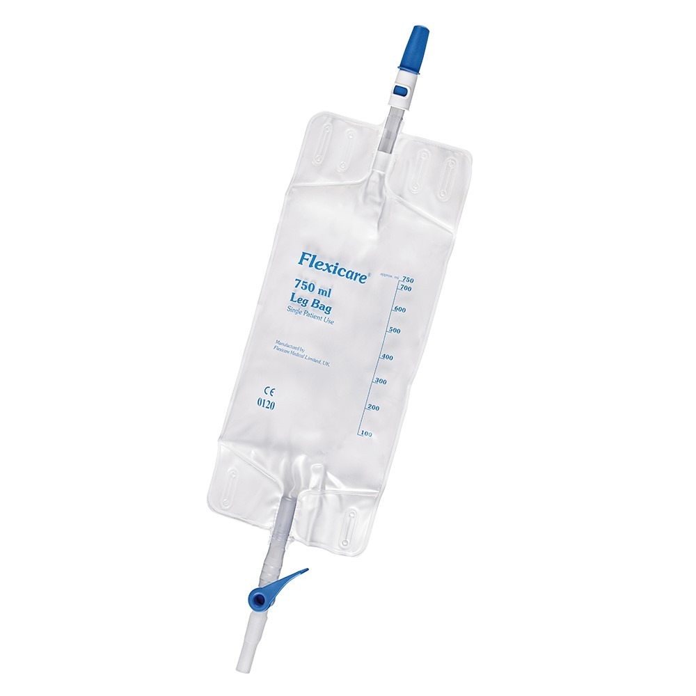 FLEXICARE sacca per urina 750ml 7cm cerniera di scarico 10 pz