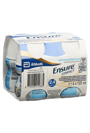 Ensure Compact Vanilla 4 x 125 ml