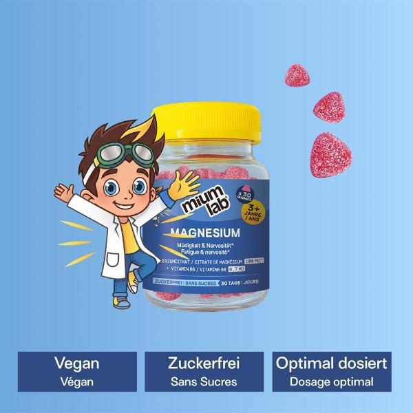 MiumLab Bambini Gomme al magnesio 30 pezzi