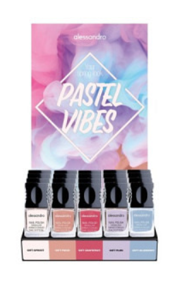 alessandro Disp Smalto per unghie Pastel Vibes 5x4 pezzi