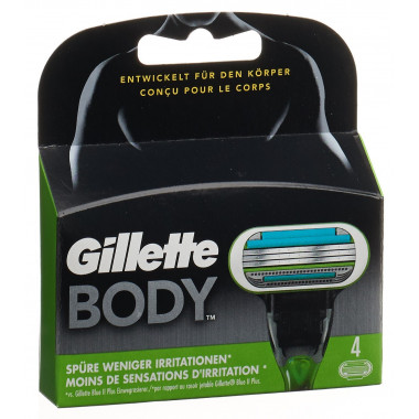 Lame Gillette Body System 4 pezzi