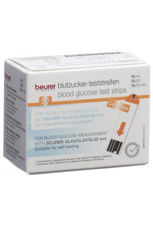 BEURER strisce reattive f GL44+GL50 mmol/L 2 x 25 pezzi