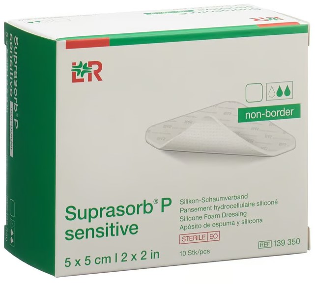 Suprasorb® P sensitive non-border 5x5cm 10 pezzi