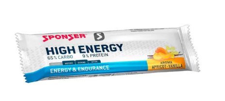 SPONSER® Barretta energetica all'albicocca e vaniglia 45g