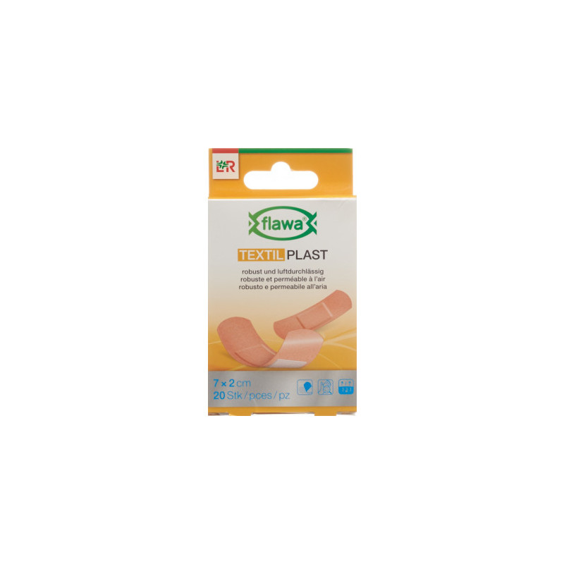 Flawa Textil Plast benda rapida 2x7cm 20 pezzi