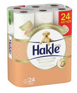 HAKLE Ricca Pulizia Sh Butt Roll 24 pezzi