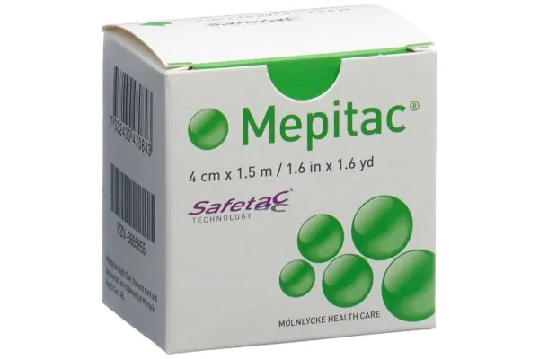 Benda di fissaggio Mepitac safetac 1,5mx4cm silicone