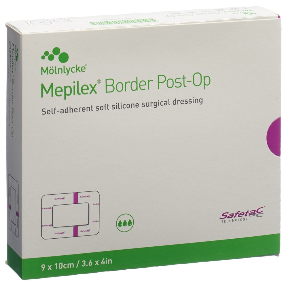 Mepilex Border Post OP 9x10cm 10 Stück