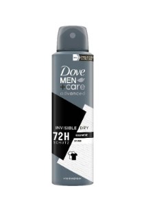 Dove Deo Aeros Spray Uomo Adv Invisible Dry 150 ml