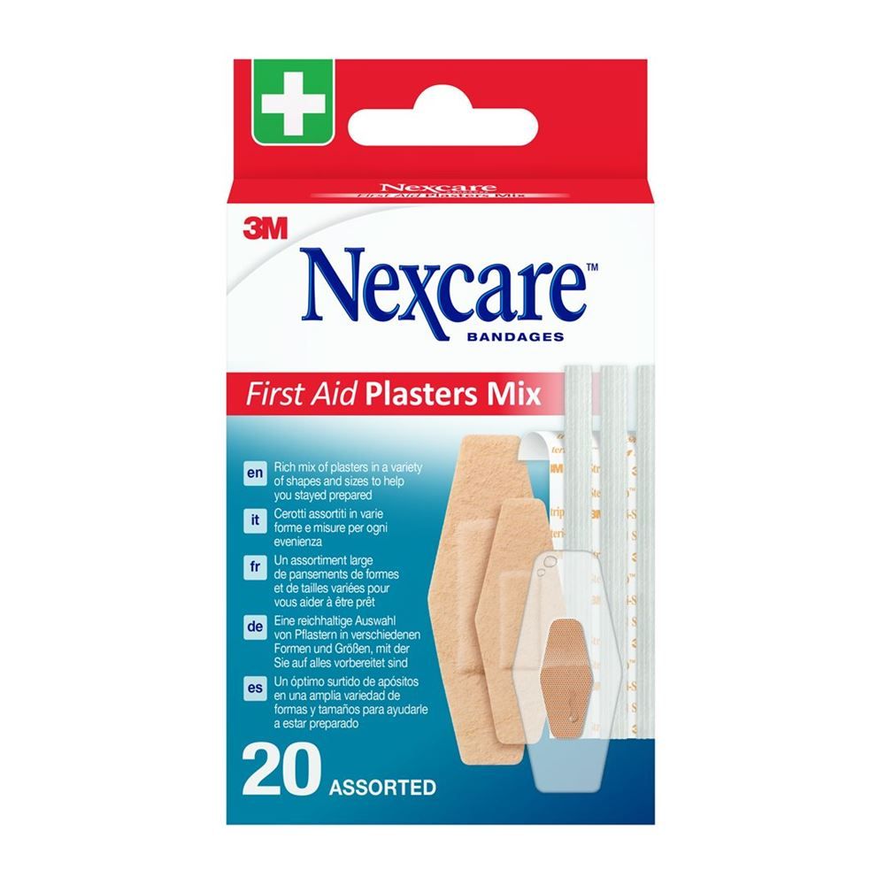 3M Nexcare Cerotti di primo soccorso Mix assortiti 20 pezzi