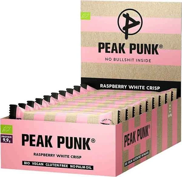 PEAK PUNK Avena biologica Prot Flapj Rasp Crisp 55g