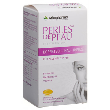 Perles de peau olio di enotera borragine capsule 200 capsule