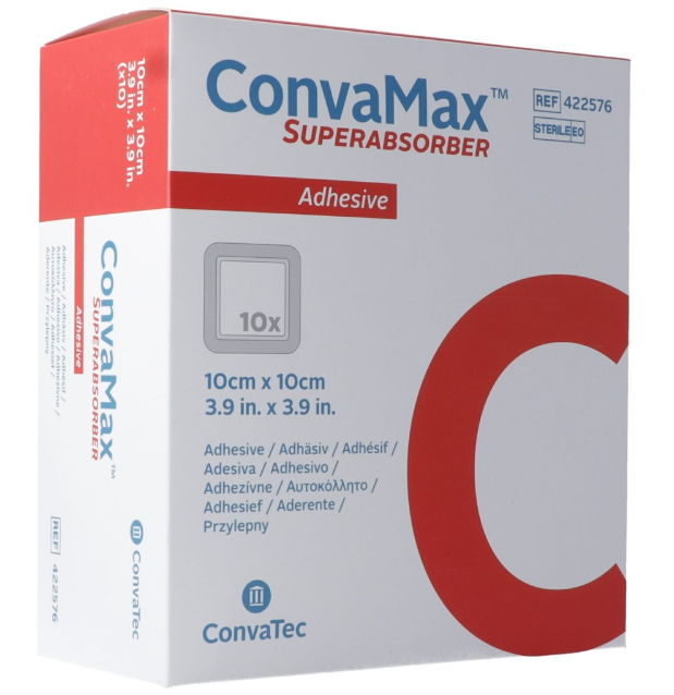 ConvaMax Superabsorber 10x10cm adesivo 10 pezzi