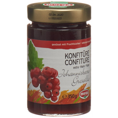 MORGA confettura di ribes nero Fruchtz 350g