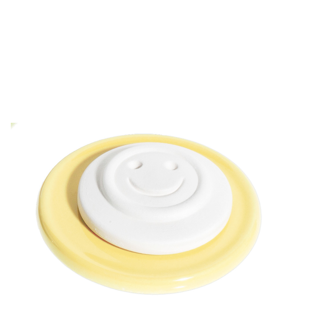 AROMALIFE Set di pietre aromatiche Smile & Saucer giallo