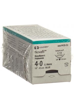 NOVAFIL 45cm blu 4-0 C-13 12 pezzi
