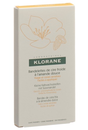Strisce depilatorie Klorane viso 6 x 2 pezzi