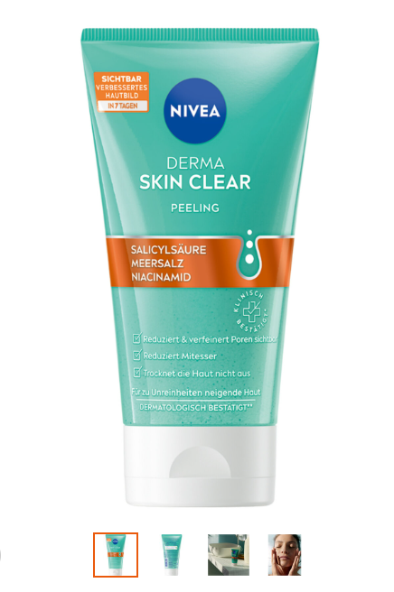 Nivea Derma Skin Clear Anti-Unr Peel (nuovo) 150ml