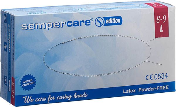 Sempercare Edition Guanti in lattice L non inumiditi 100 pezzi