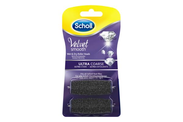 Scholl Velvet Smooth Pedi Rollers ultra forte Diamond 2 pezzi