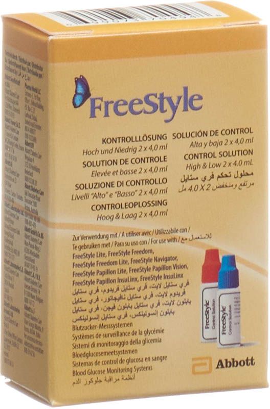 ABBOTT FREESTYLE soluzione di controllo 2 x 4ml