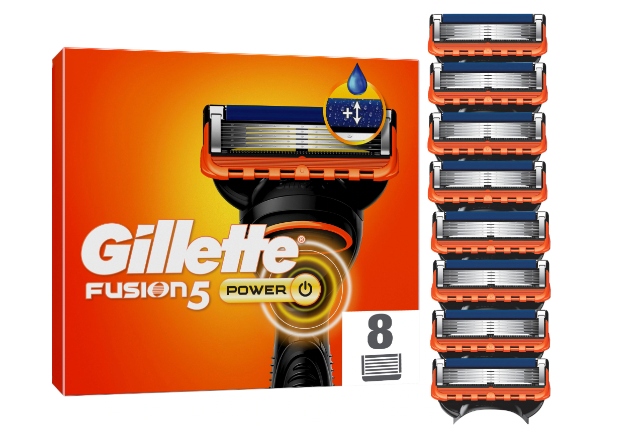 Lame Gillette Fusion5 Power System 8 pezzi