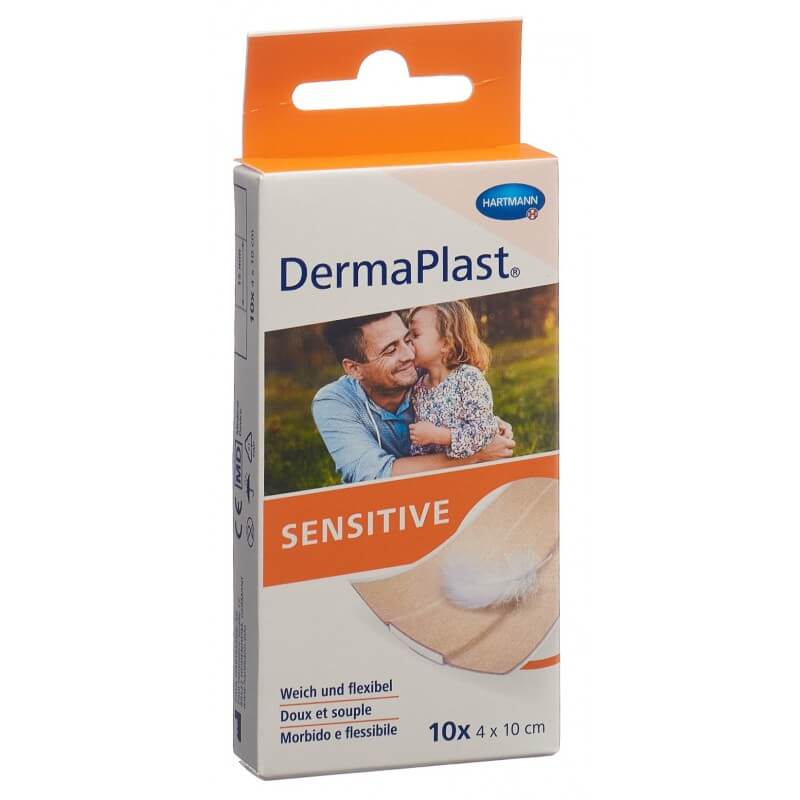 Dermaplast Sensitive Schnellverband 4x10cm hautfarbig 10 Stück
