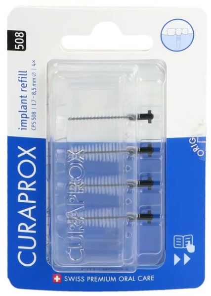 Curaprox CPS 508 Ricarica per impianti 4x nero