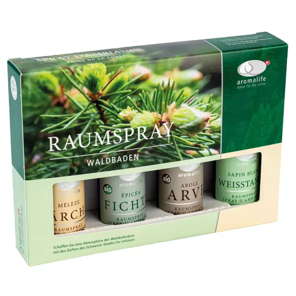 Set regalo Aromalife spray per ambienti foresta da bagno 4x30ml