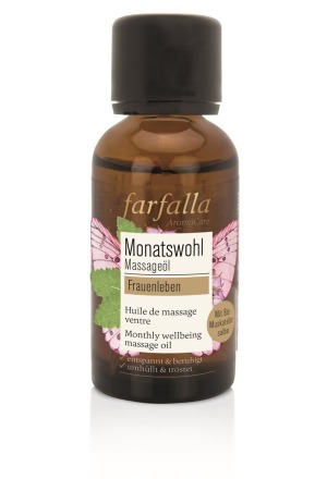 farfalla Olio da massaggio benessere mensile Vita femminile Salvia sclarea 30ml