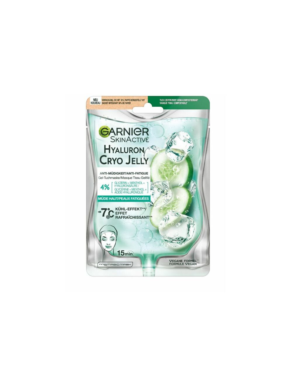 Garnier Skinactive Cryo Jelly Cloth Mask Face Bag 27 g