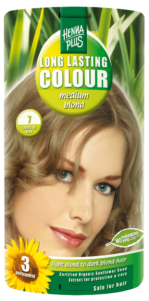 HENNA PLUS Colore a lunga durata 7 biondo medio