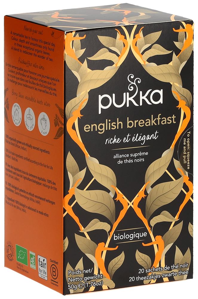 Tè Pukka Elegant Engl Breakfast Biologico (nuovo) 20 pezzi