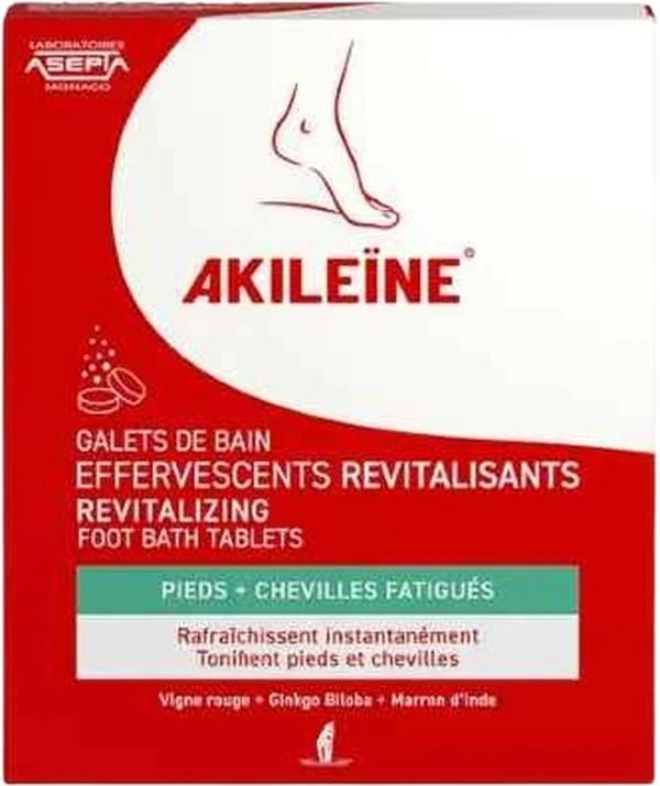 AKILEINE® Red compresse effervescenti per pediluvio 120g