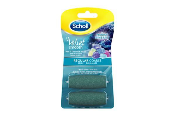 Scholl Velvet Smooth Pedi Rollen stark Meeresminerialien 2 Stück