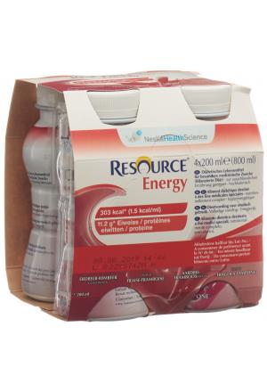 Resource Energy Fragola e Lampone 4 x 200ml